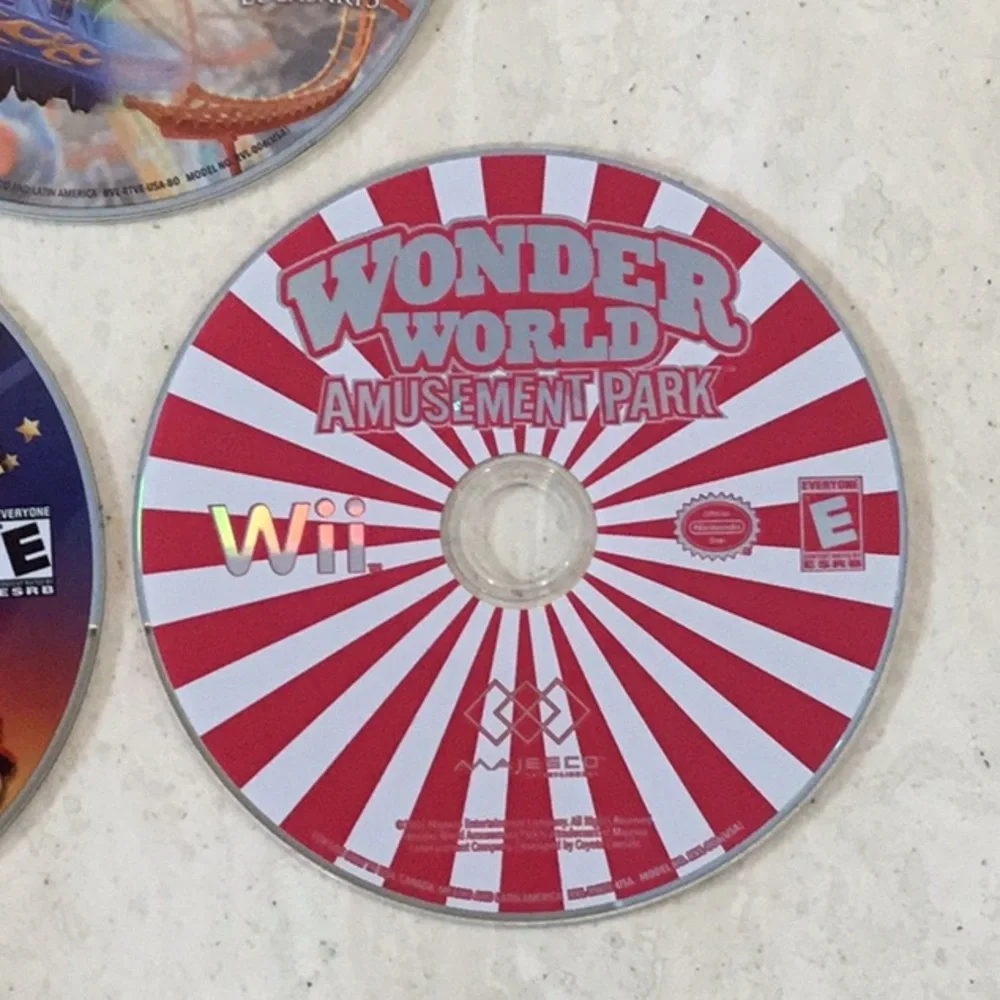 Wonder World Nintendo Wii Game & Ringlng Bros Circus Wii & Thrillville Wii Games